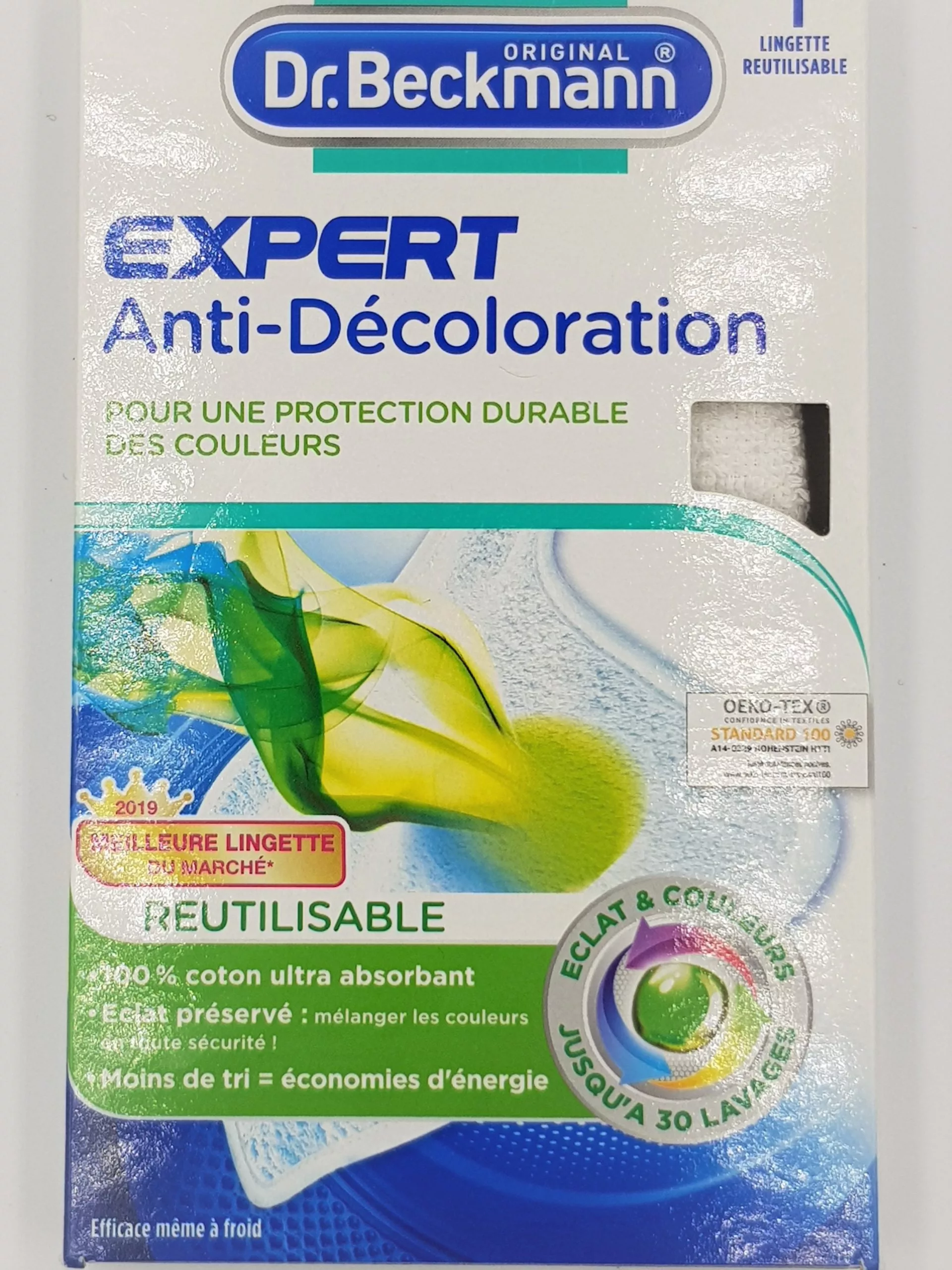 Maxi Lingette Anti-Décoloration Dr. Beckmann | Réutilisable 30x