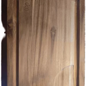 Planche de Cuisine Teck 30x20cm (Rainure Anti-Goutte) - Bois Imputrescible Classe 4