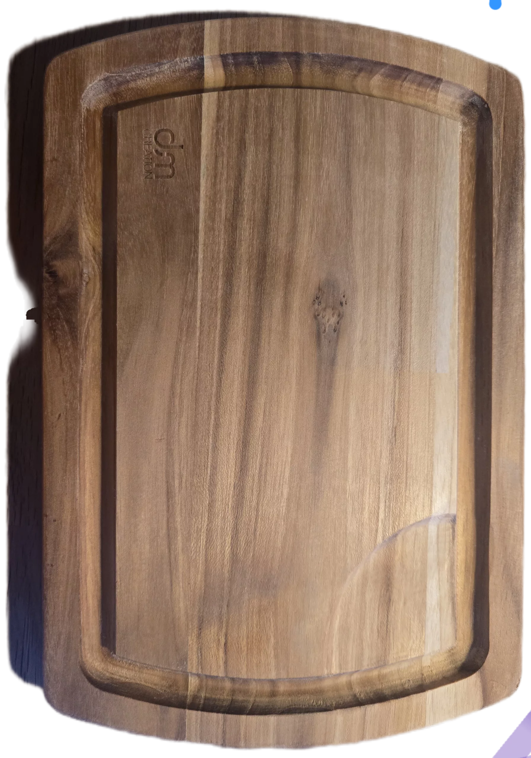 Planche de Cuisine Teck 30x20cm (Rainure Anti-Goutte) – Bois Imputrescible Classe 4