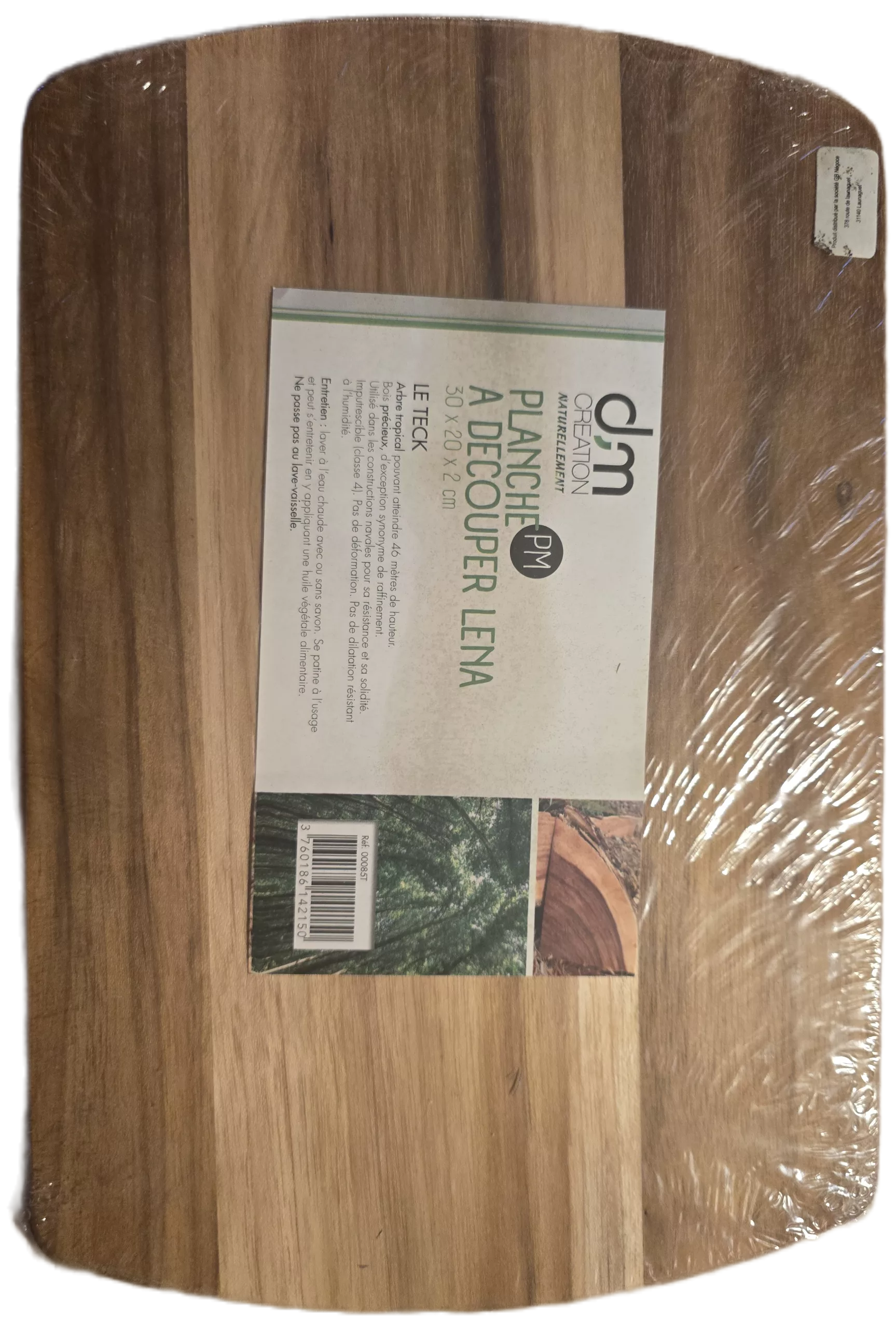 Planche de Cuisine Teck 30x20cm (Rainure Anti-Goutte) – Bois Imputrescible Classe 4