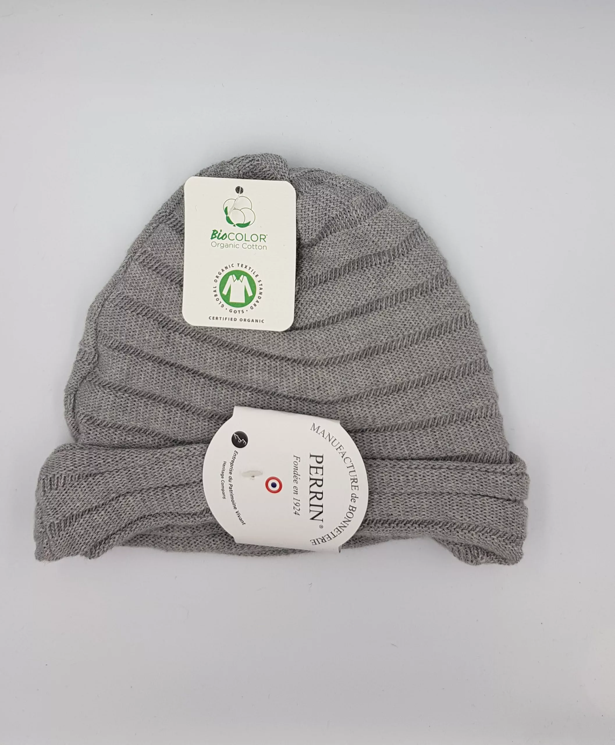 Bonnet en Pur Coton Bio – Maille Plissée – Perrin Maison Fondée en 1924