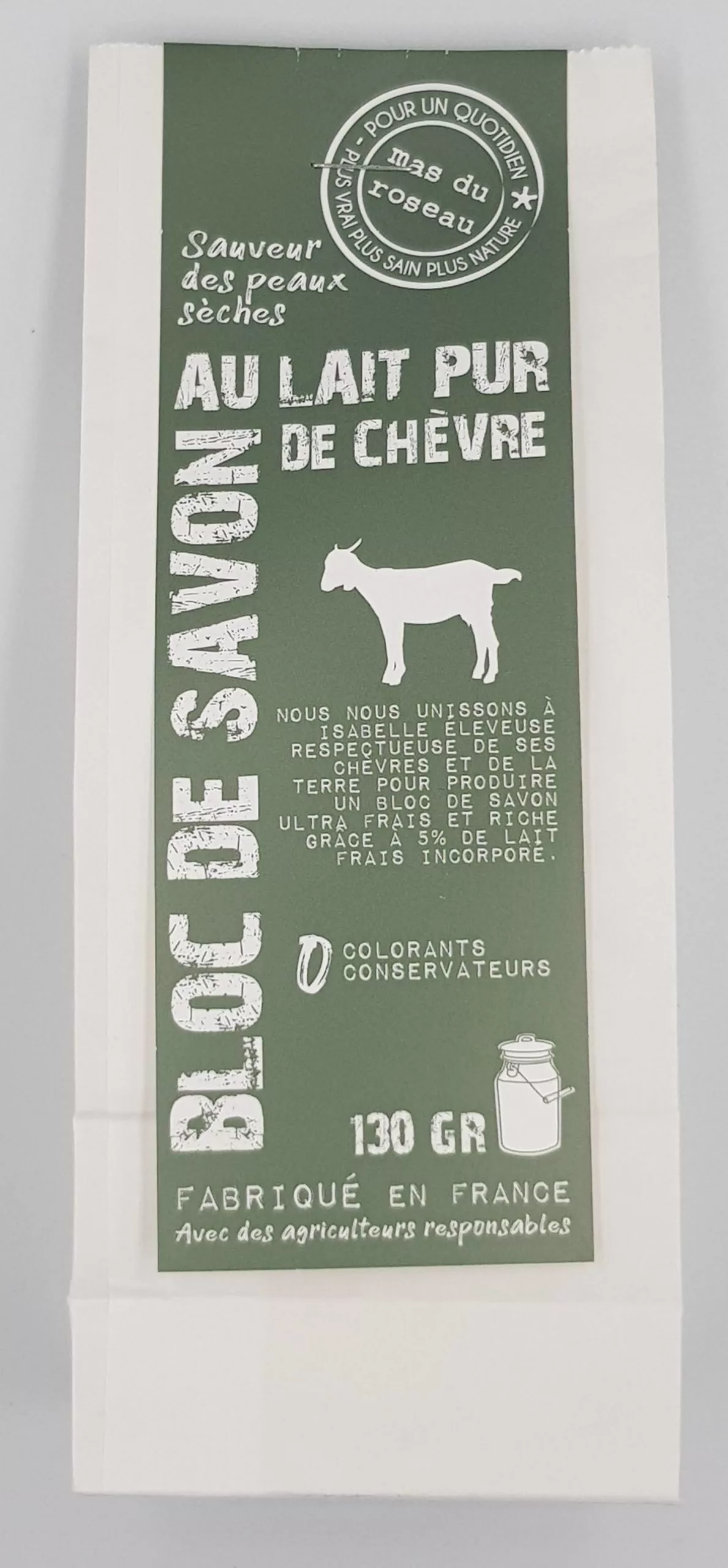 Savon au lait de vache 130 gr made in France