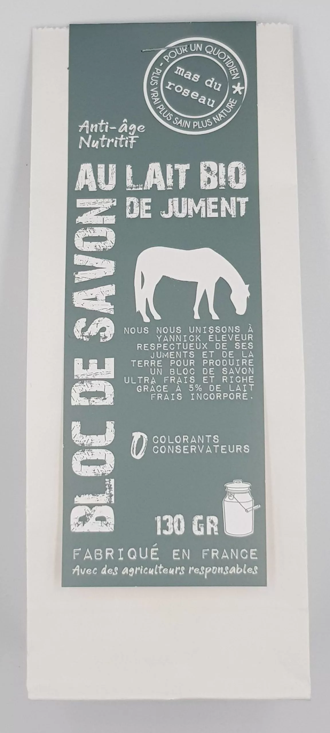 Savon au lait de vache 130 gr made in France