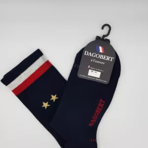 Chaussettes Homme "Champion" – Dagobert à l'envers – Marine & Étoiles Or