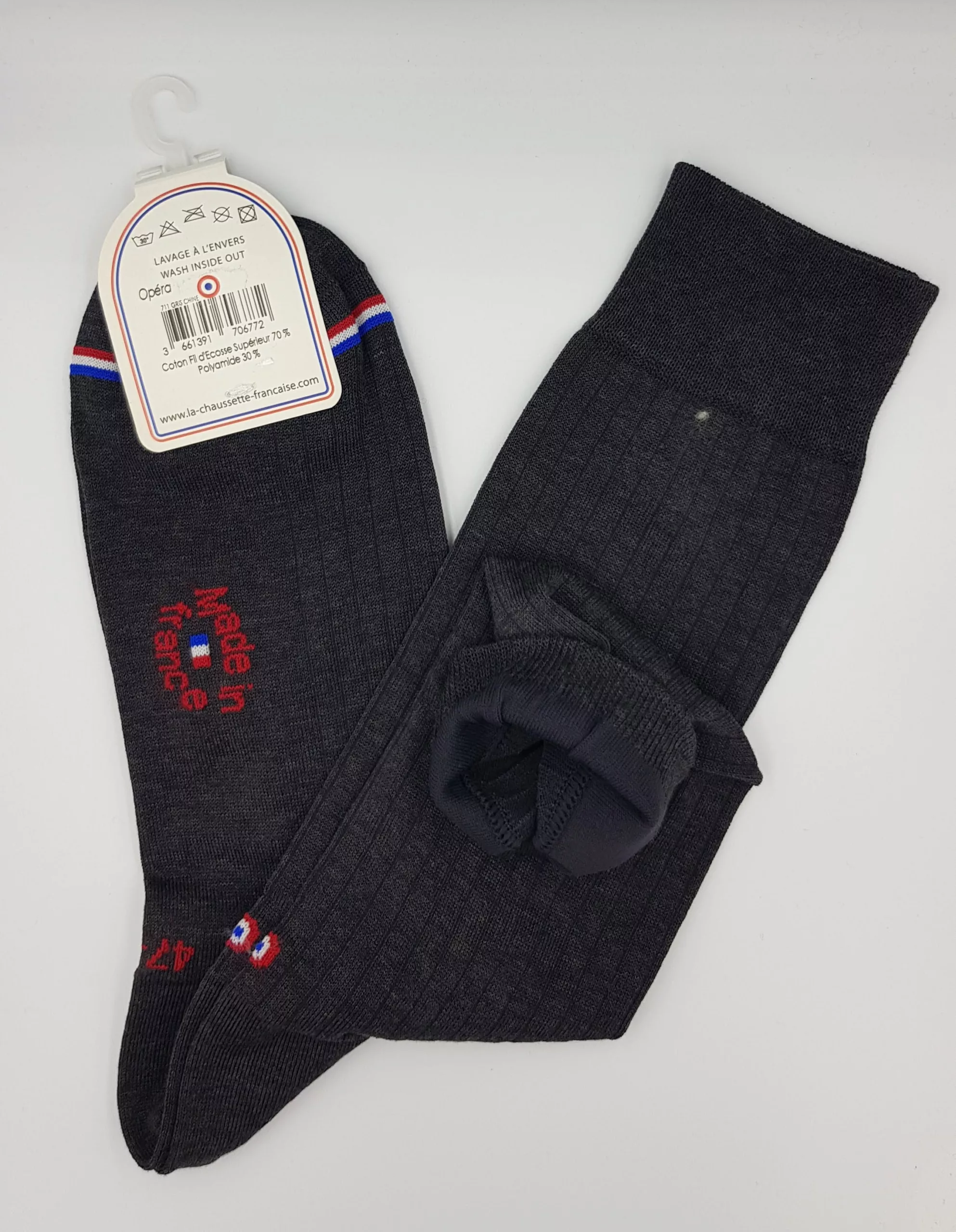 Chaussettes Homme Fil d’Écosse Supérieur – Gamme Opéra – Grandes Tailles 47/48