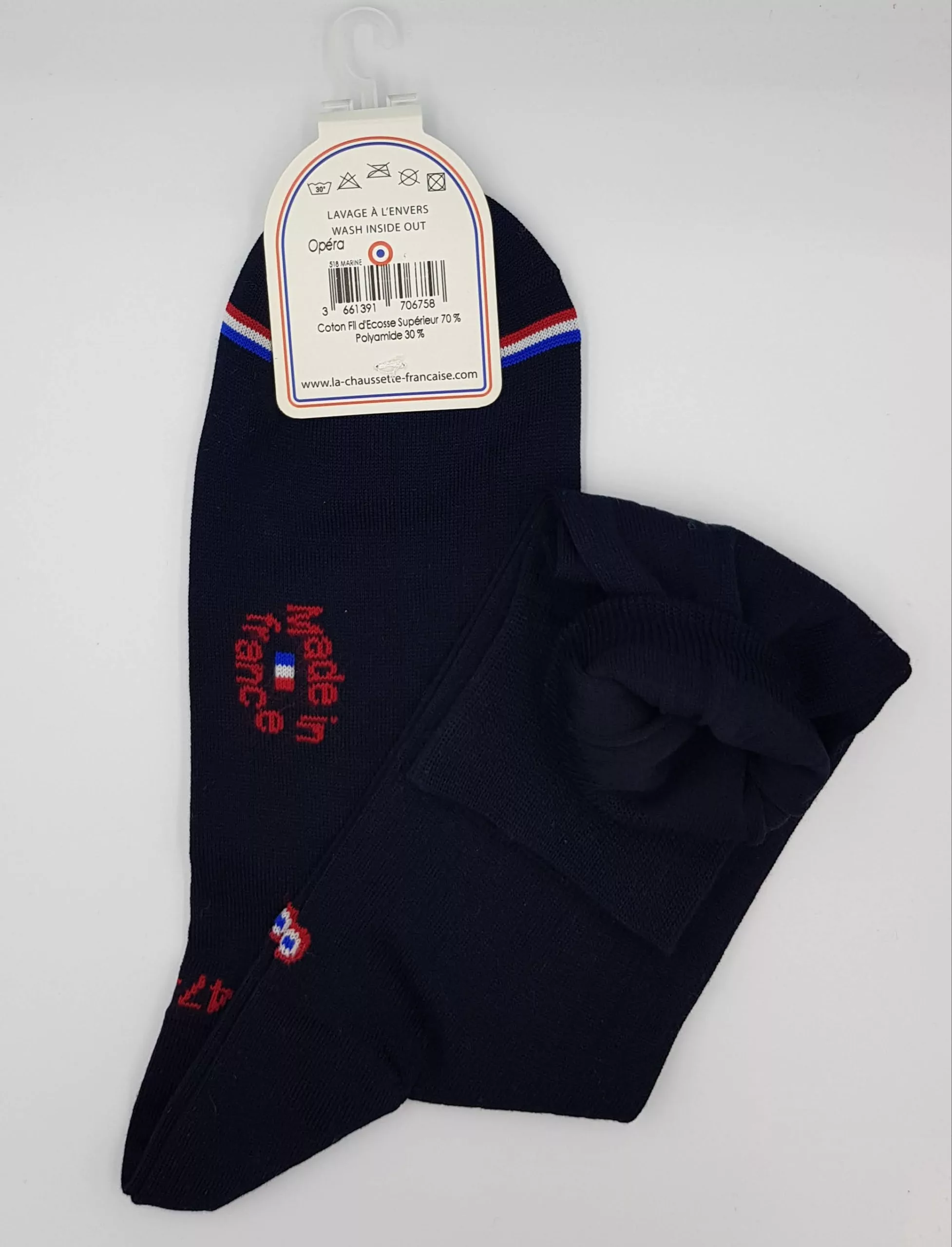 Chaussettes Homme Fil d’Écosse Supérieur – Gamme Opéra – Grandes Tailles 47/48