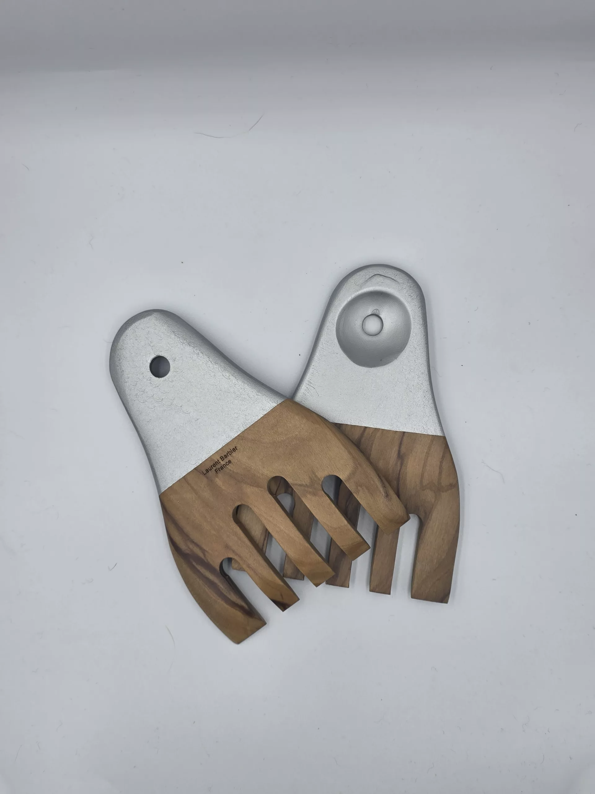 Mains à Salade Haut de Gamme en Bois d&rsquo;Olivier | Laurent Barbier – Fabriqué en France —