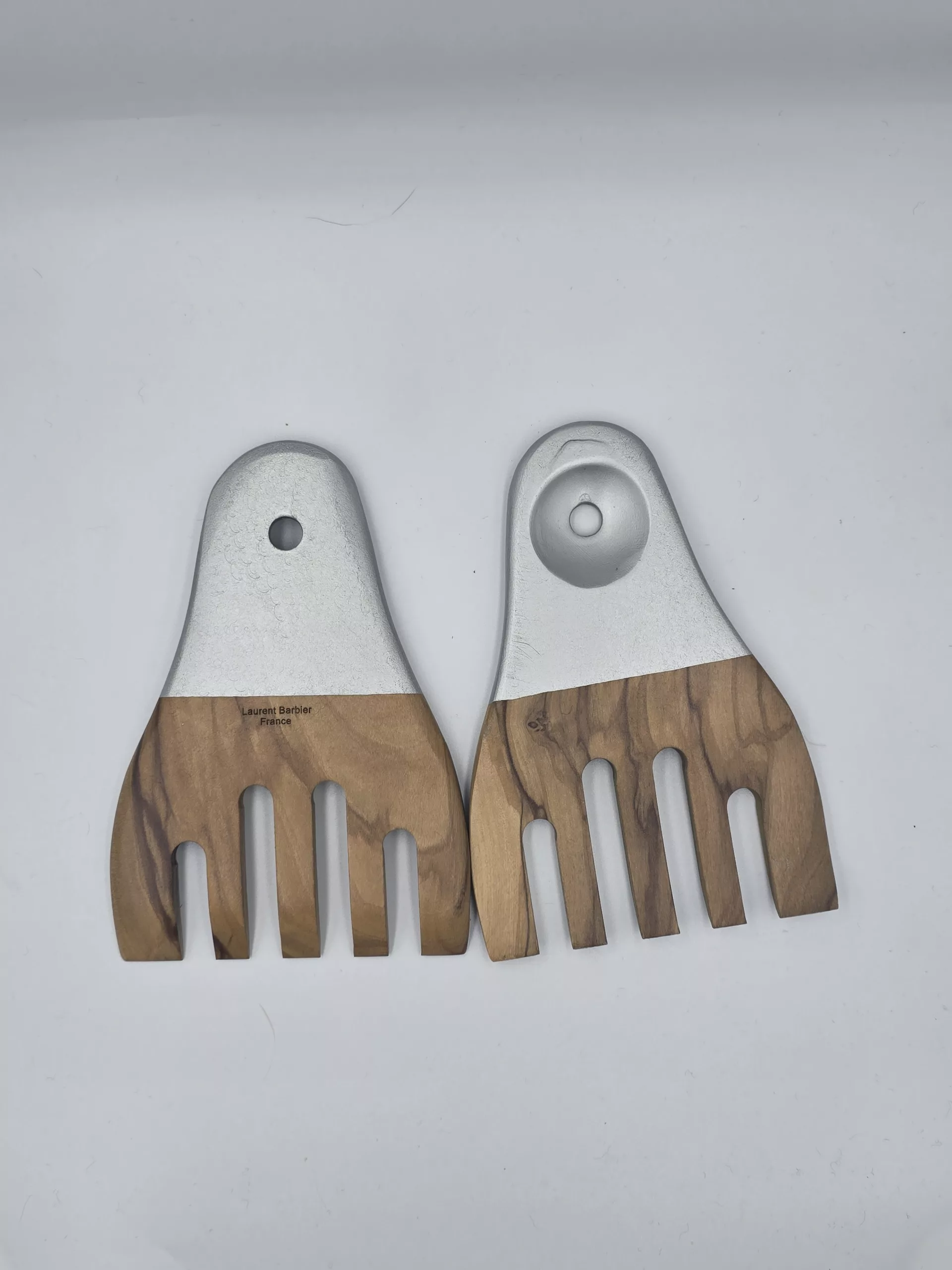 Mains à Salade Haut de Gamme en Bois d&rsquo;Olivier | Laurent Barbier – Fabriqué en France —