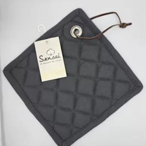 Manique de Cuisine Garden Anthracite 20x20 cm | Coton Premium - Sensei La Maison du Coton