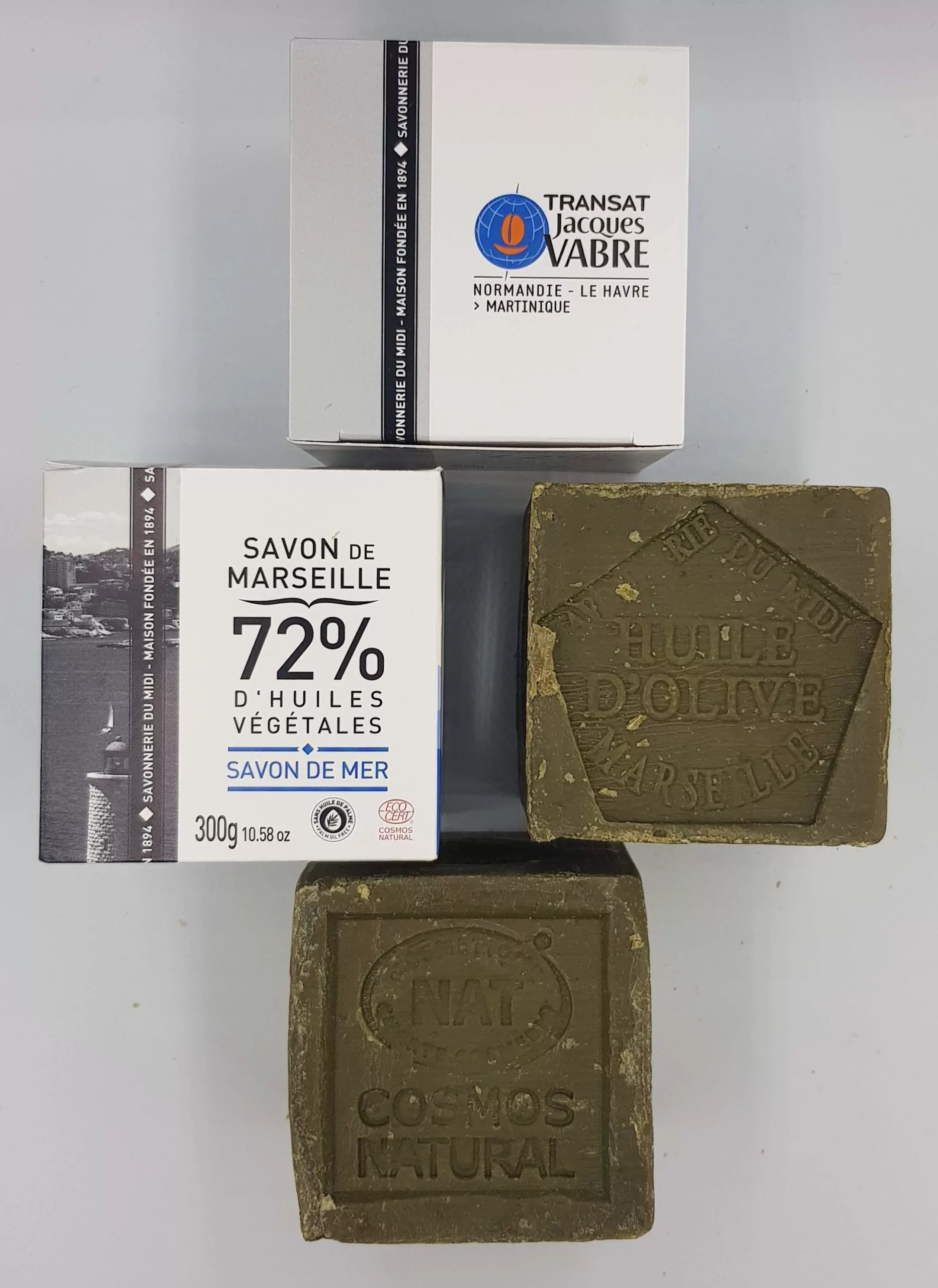 Savon de Mer  72% huiles végétales 300g Ecocert  Marseille Olive 5 en 1 – Édition Spéciale Transat Jacques Vabre