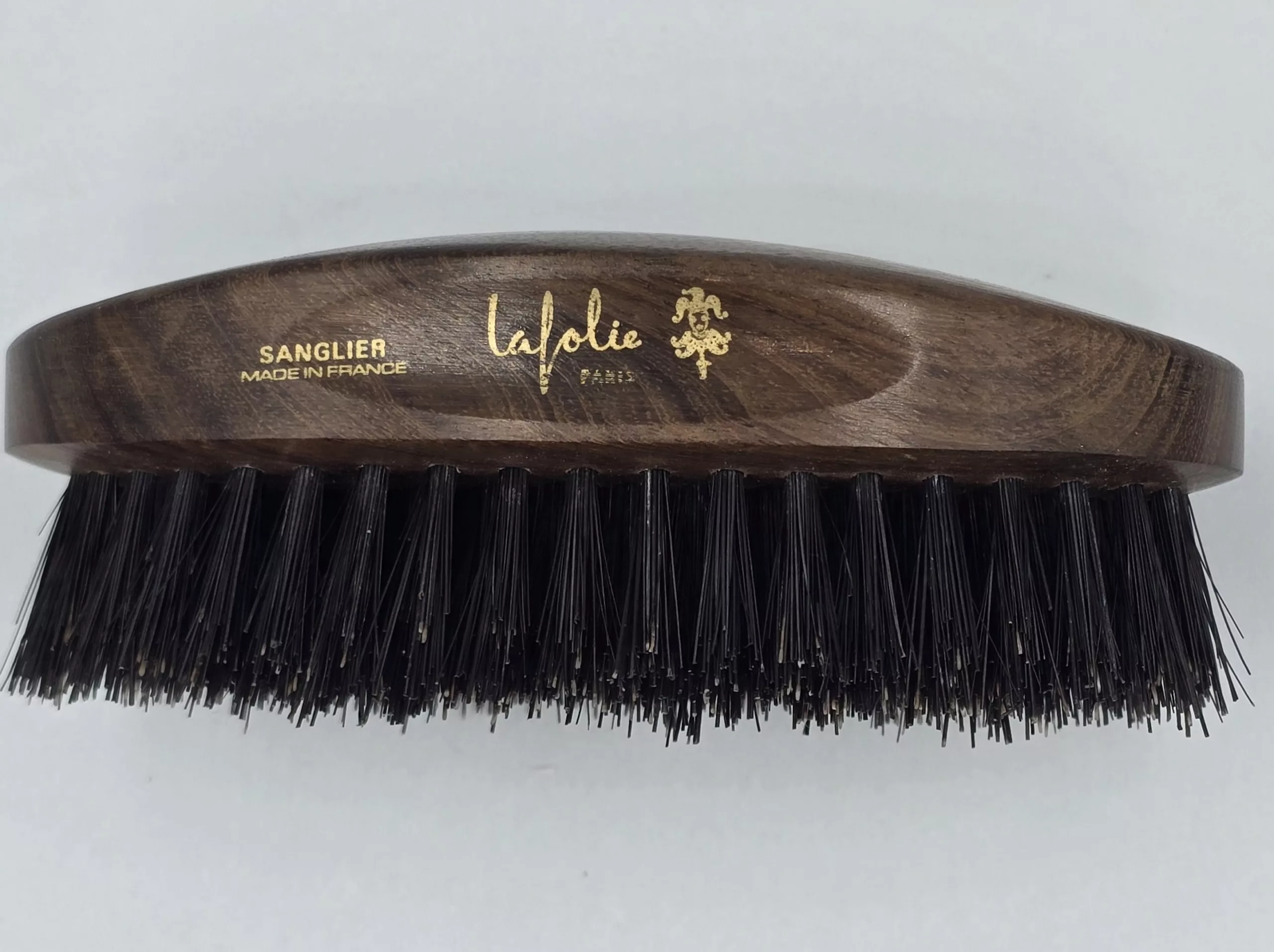 Brosse Officier Ovale en Poils de Sanglier – Lafolie Paris (12 cm)