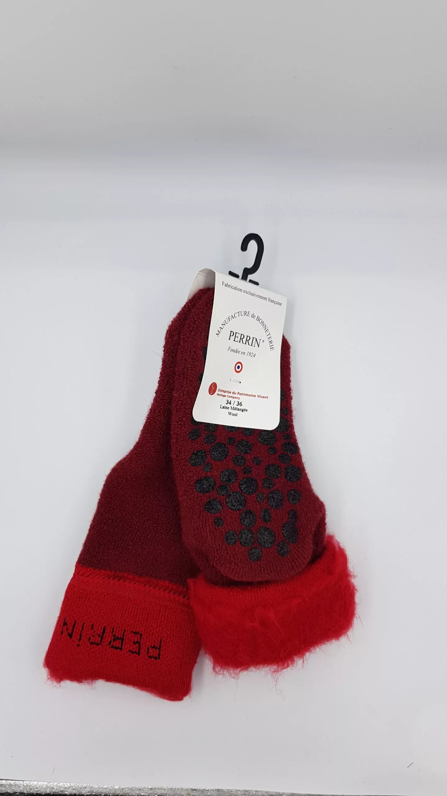 Chaussettes chaussons en laine Manufacture Perrin – Fabrication Française