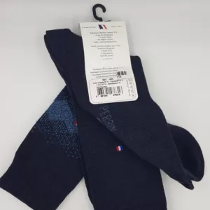 Duo de Chaussettes Homme en Laine Peignée – Manufacture Perrin (Taille 47/48)
