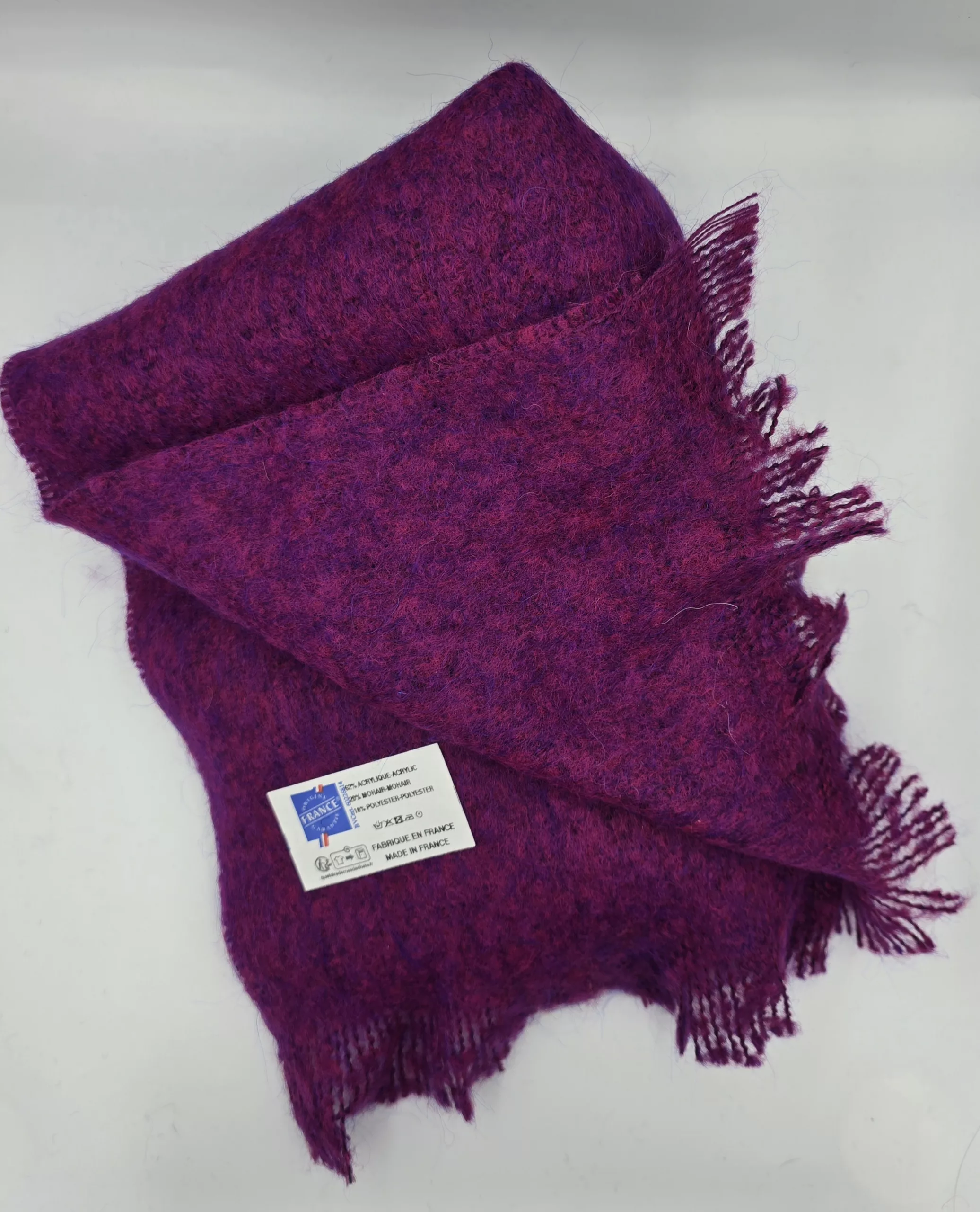 Écharpe Moelleuse « New Milène » en Mohair – Pierre Quioc – Fabriquée en France