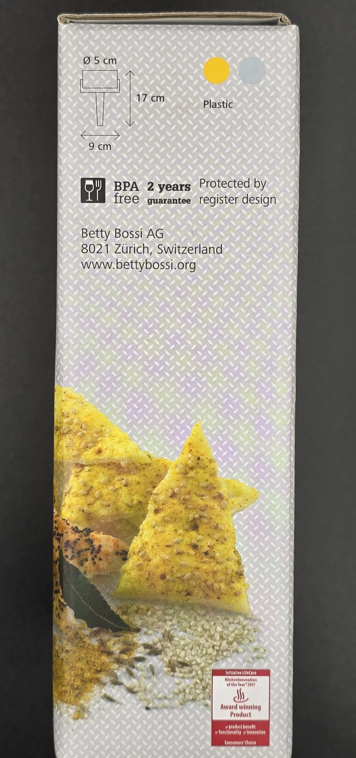 Nacho Roller Betty Bossi – Rouleau pour Tortillas et Chips Maison – 17 x 9 cm