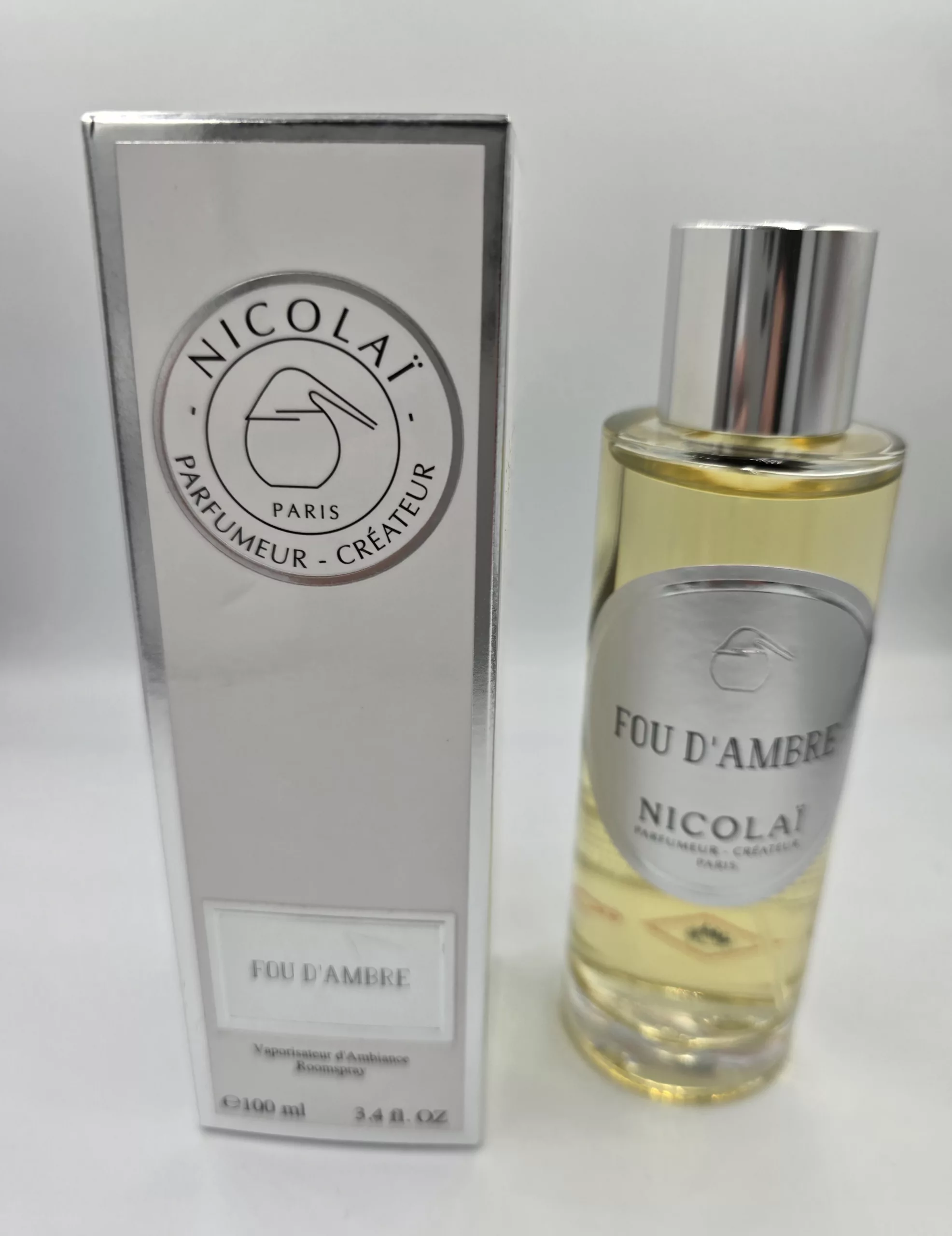 Parfum d&rsquo;Ambiance Nicolaï « Fou d&rsquo;Ambre » – Vaporisateur 100 ml