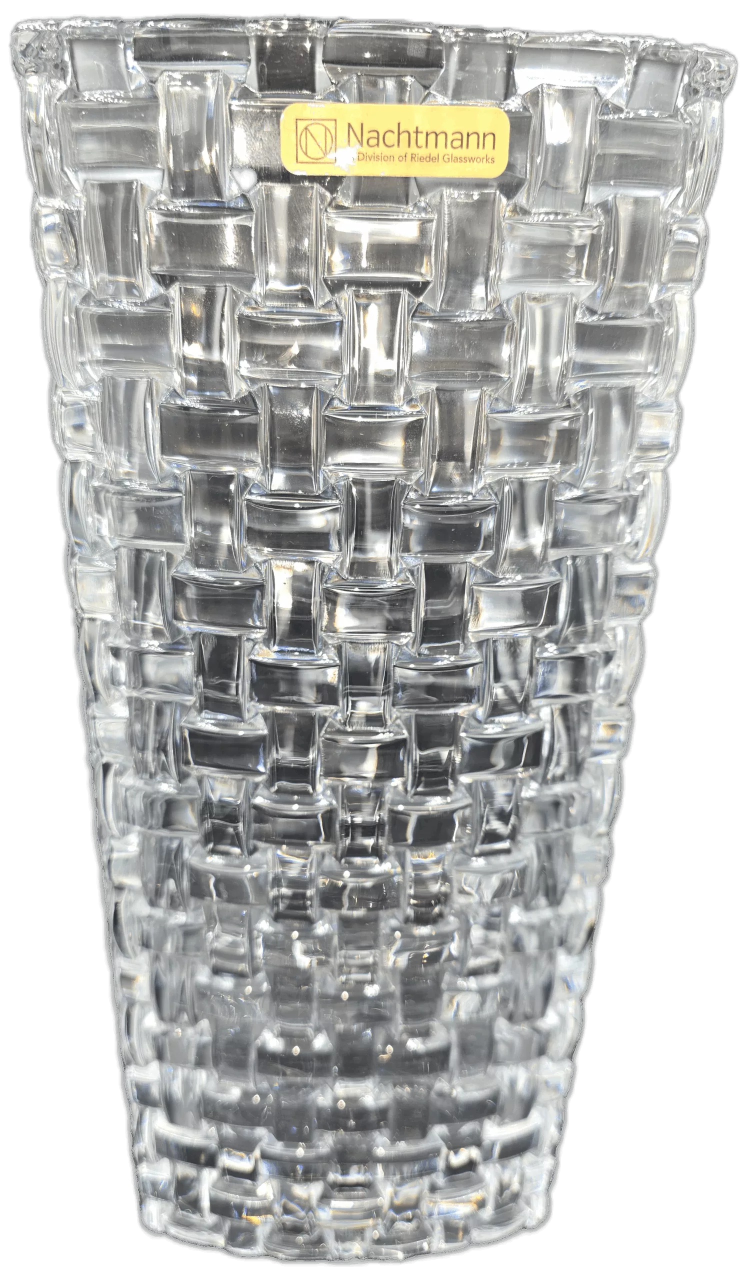 Vase en Cristal Nachtmann Bossa Nova – Hauteur 28 cm – Design Tressé