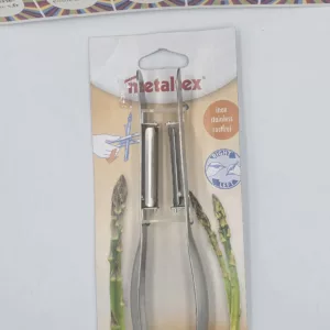 Éplucheur à Asperges Double Lame Inox Metaltex - Gaucher et Droitier