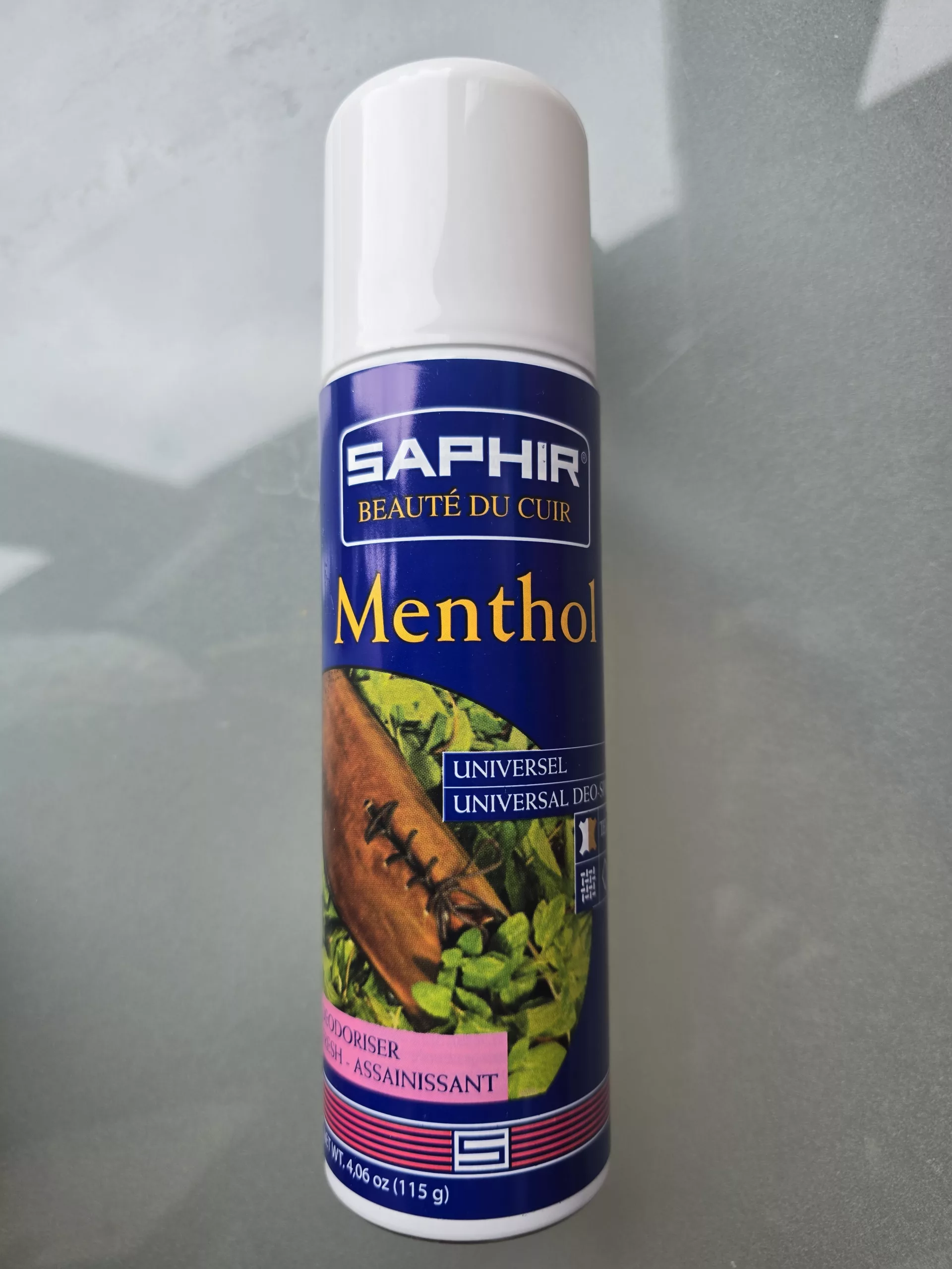 Désodorisant Chaussures Menthol Saphir – Universal Deo Spray Assainissant